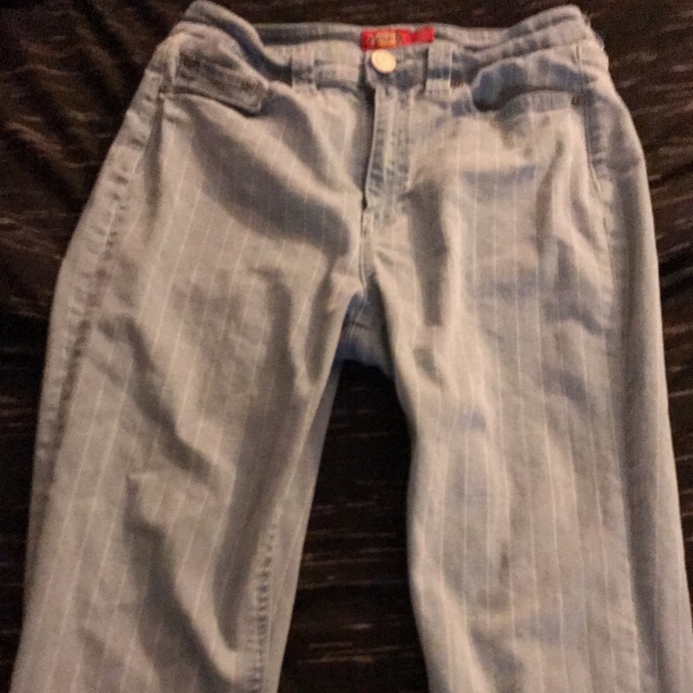 Dickies light blue and white striped jeans